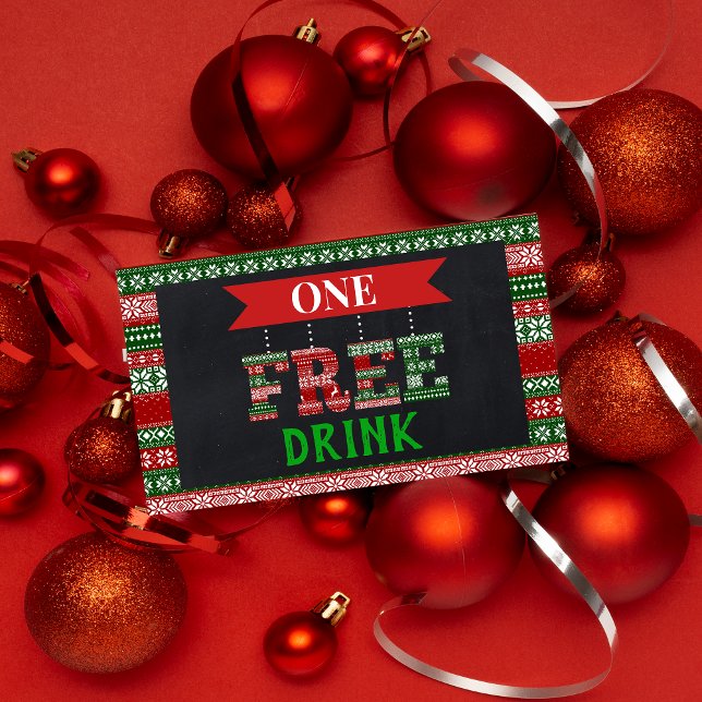 Ugly Christmas Sweater Free Drink Party Ticket (Von Creator hochgeladen)