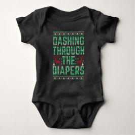 Ugly Christmas Sweater Funny Weihnachten Weihnacht Baby Strampler