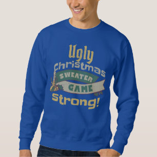 Ugly Christmas Sweater Game Strong! Königsblau Sweatshirt