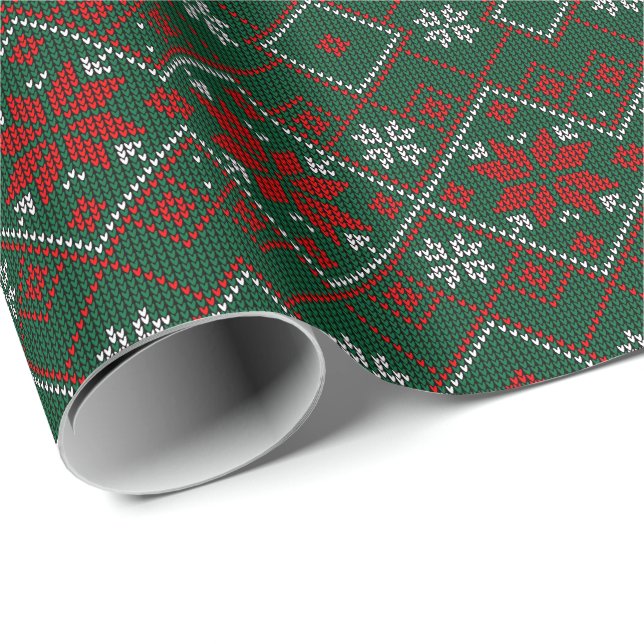 Ugly Christmas Sweater Geschenkpapier (Rolleneckpunkt)