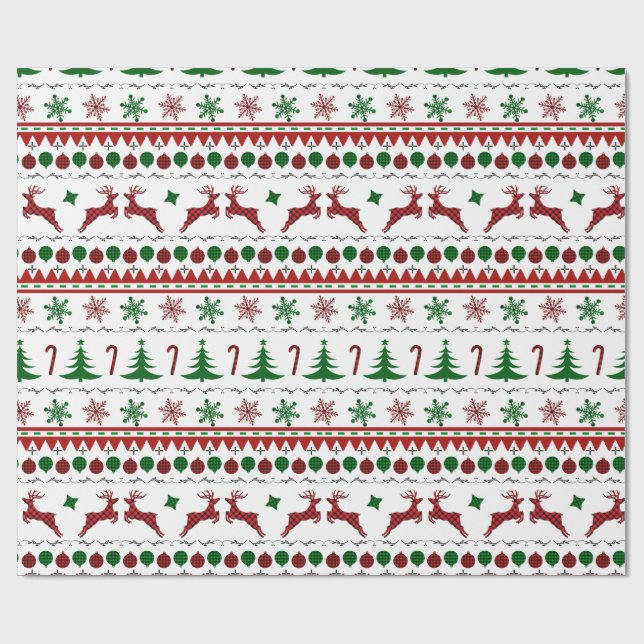 Ugly Christmas Sweater Geschenkpapier (Flach)