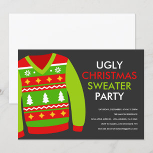 Ugly Christmas Sweater Holiday Party Einladung