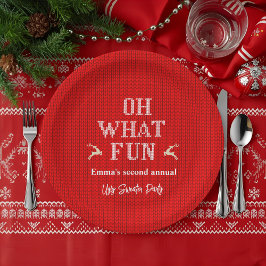 Ugly Christmas Sweater Holiday Party Pappteller