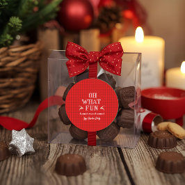 Ugly Christmas Sweater Holiday Party Runder Aufkleber