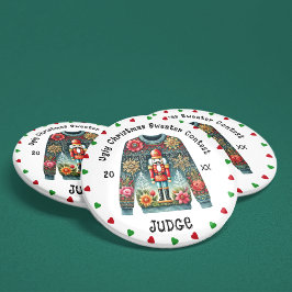 Ugly Christmas Sweater Judge Button