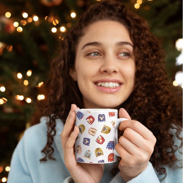 Ugly Christmas Sweater Kaffeetasse (Ugly Christmas Sweater Coffee Mug)