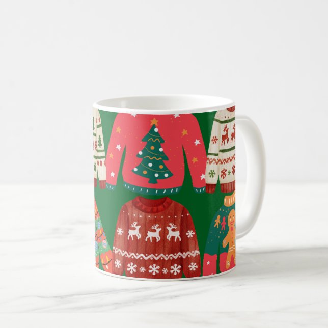 Ugly Christmas Sweater Kaffeetasse (VorderseiteRechts)