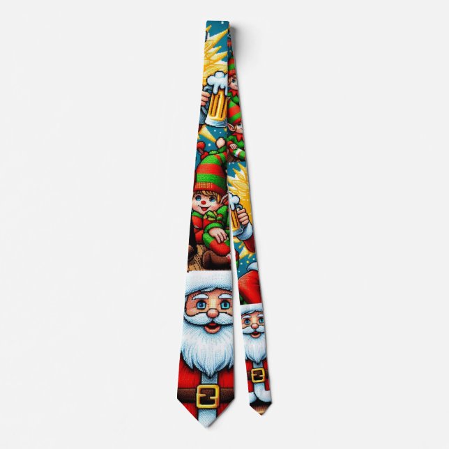 Ugly Christmas Sweater Krawatte (Vorderseite)