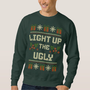 UGLY CHRISTMAS SWEATER LIGHT NACH OBEN SWEATSHIRT