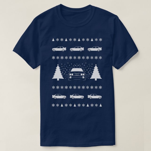 Ugly Christmas Sweater mit dem E30 T-Shirt (Design vorne)