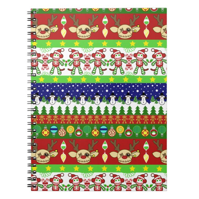Ugly Christmas Sweater Notebok Notizblock (Vorderseite)