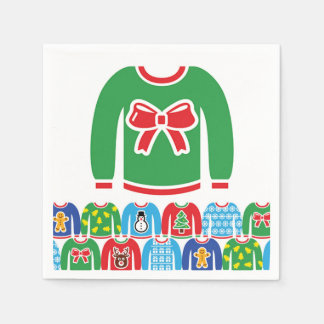 Ugly Christmas Sweater Party Holiday Serviette