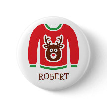 Ugly Christmas Sweater Party Name Tags