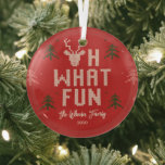 Ugly Christmas Sweater Personalisiert Ornament<br><div class="desc">Passende Karten sind verfügbar. Besuchen Sie berryberrysweet.com für stilvolle Schreibwaren und personalisierte Geschenke!</div>