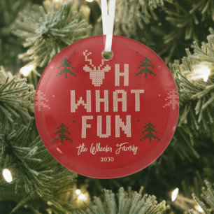 Ugly Christmas Sweater Personalisiert Ornament