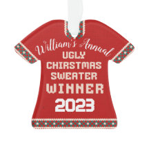 Ugly Christmas Sweater Prize-Ornament