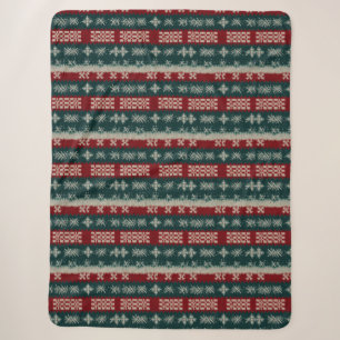 Ugly Christmas Sweater Strick Traditionelles Muste Sherpadecke