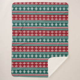 Ugly Christmas Sweater Strick Traditionelles Muste Sherpadecke