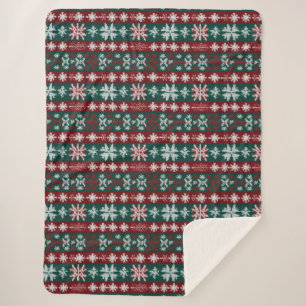 Ugly Christmas Sweater Strick Traditionelles Muste Sherpadecke