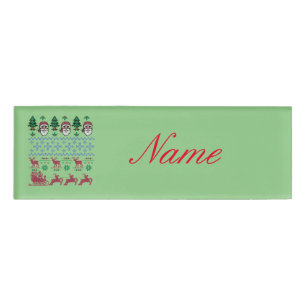 Ugly Christmas Sweater Style Thunder_Cove Namenschild