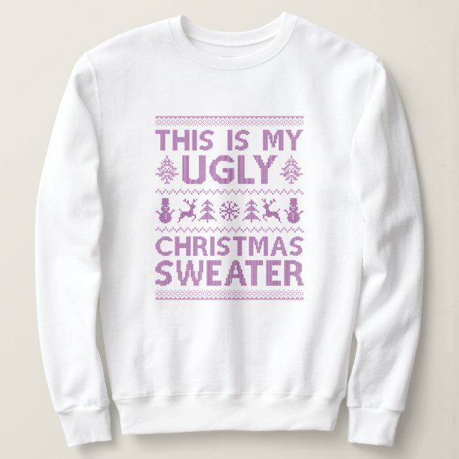 Ugly Christmas Sweater Sweatshirt (Design vorne)
