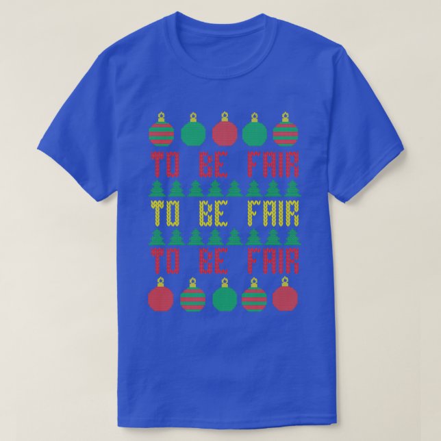 Ugly Christmas Sweater zu Fair Letterkenny  T-Shirt (Design vorne)