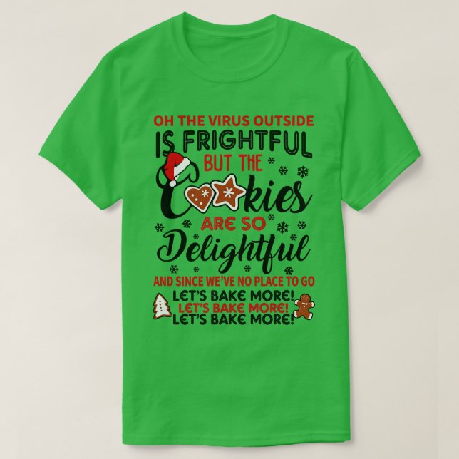 Ugly Christmas Sweater zum Backen von Addicts T-Shirt (Design vorne)