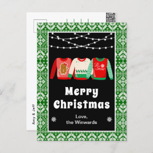 Ugly Christmas Sweaters Green Frohe Weihnachten
