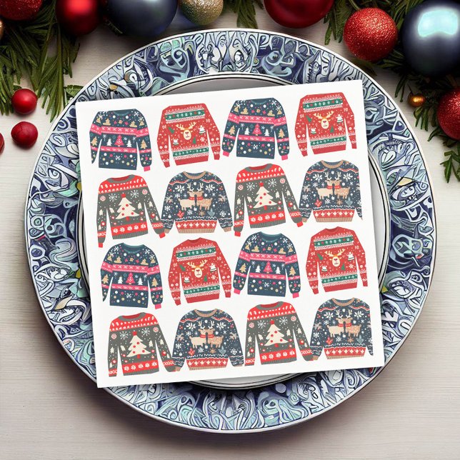 Ugly Christmas Sweaters Serviette (Von Creator hochgeladen)