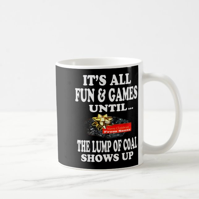 Ugly Christmas T Shirt Naughty Kid Men Women Lump  Kaffeetasse (Rechts)