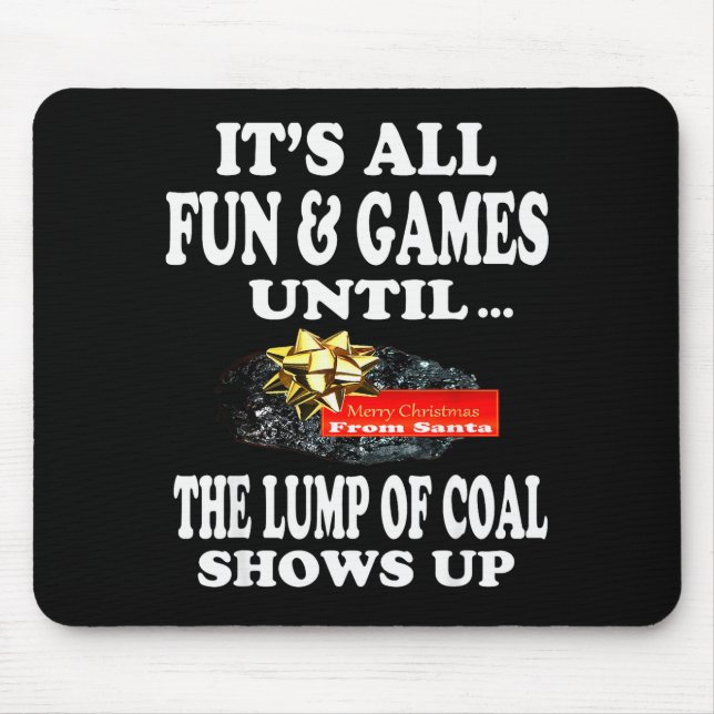 Ugly Christmas T Shirt Naughty Kid Men Women Lump  Mousepad (Vorne)