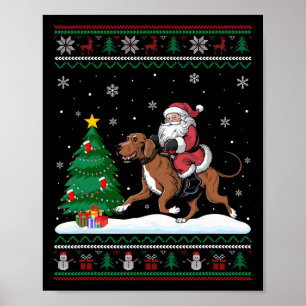 Ugly Christmas Tree Lights Xmas Weihnachtsfeiertag Poster