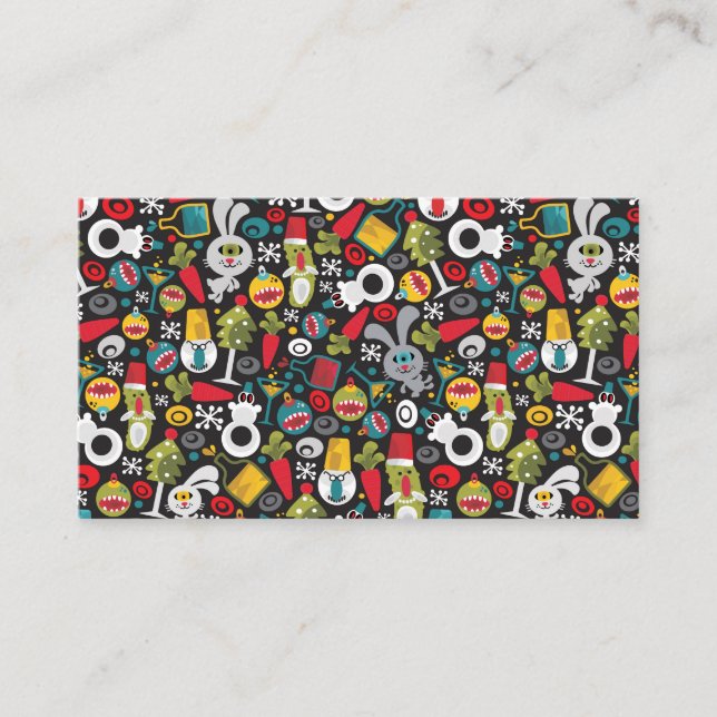 Ugly Christmas und Happy New Year Platzkarte (Vorderseite)