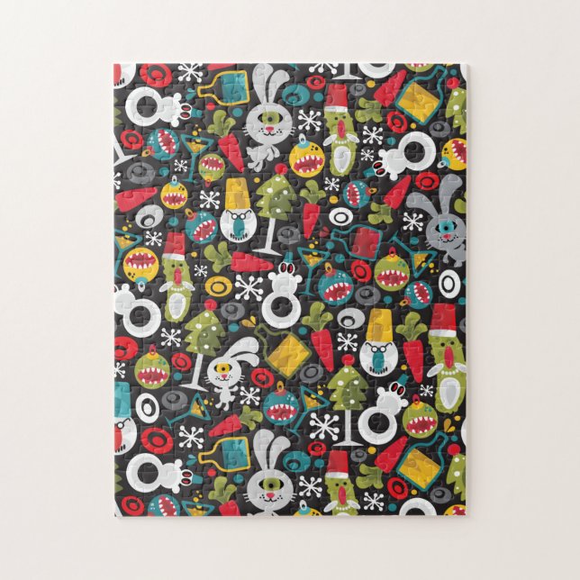 Ugly Christmas und Happy New Year Puzzle (Vertikal)