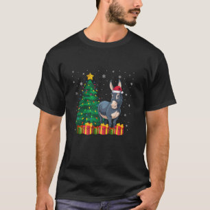 Ugly Donkey Weihnachtsmannmütze Weihnachtsbaum Lig T-Shirt