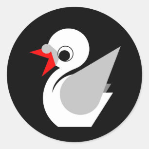 Ugly Duckling Runder Aufkleber