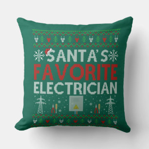 Ugly Electrician Xmas Geschenk Santa Lieben Electr Kissen