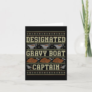 Ugly Erntedank Sweater Gravy BootCaptain Karte