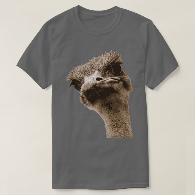 Ugly Faced Straußensekt ausschneiden T-Shirt (Design vorne)
