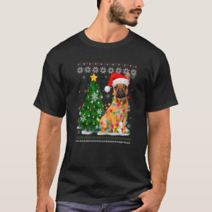 Ugly French Bulldog Hund Weihnachtsmannmütze Weihn T-Shirt