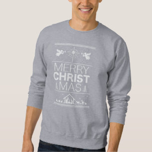 Ugly frory Christmas Sweater Religious Black Sweatshirt