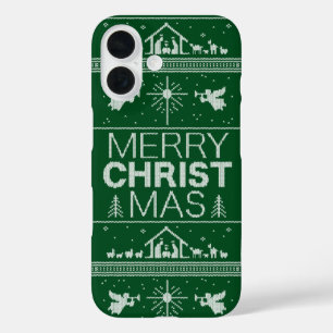 Ugly Frory Christmas Sweater Religious Christlich iPhone 16 Hülle