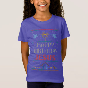 Ugly Frory Christmas Sweater Religious Christlich T-Shirt