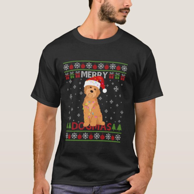 Ugly Funny Merry Dogmas Havanese Xmas Dog Santa Ha T-Shirt (Vorderseite)