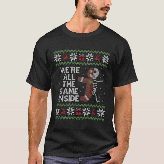 Ugly Gingerbread Skeleton T-Shirt (Vorderseite)