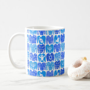 Ugly Hannukah Sweater Holiday Pattern Kaffeetasse