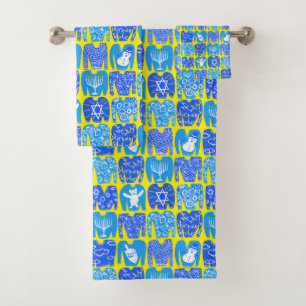 Ugly Hannukah Sweaters Urlaubsmuster Badhandtuch Set