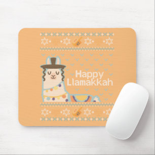 Ugly Hanukkah Llama Llamakkah Mousepad