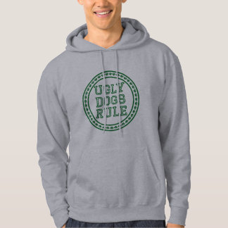 Ugly Hogs Rule Green Logo Hoodie