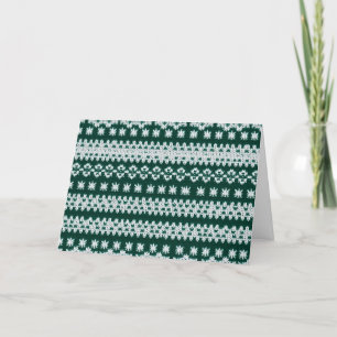 Ugly Holiday Sweater Grußkarte mit benutzerdefinie Dankeskarte